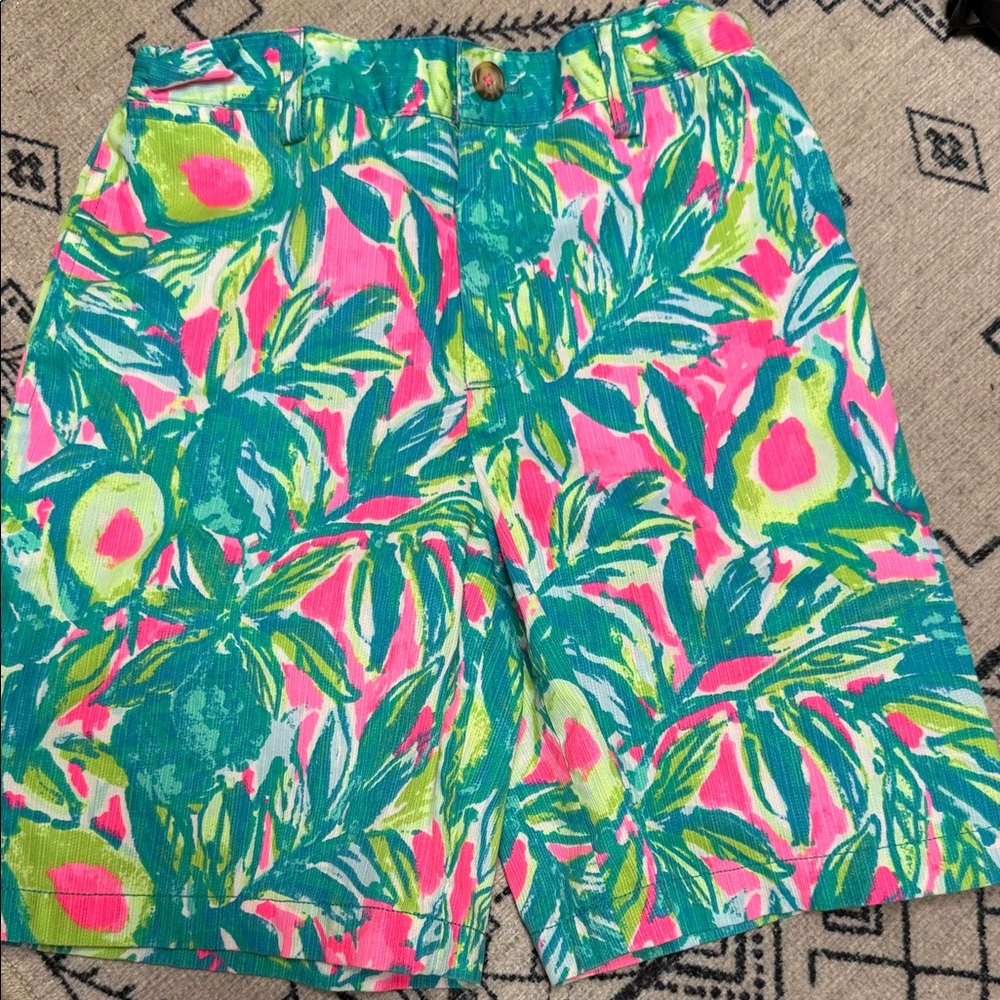 Lilly Pulitzer Pink and Green Kids Shorts